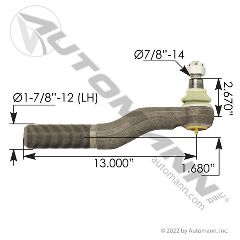Automann 462.ES6251L Tie Rod End