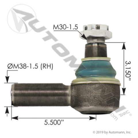 Automann 462.ES6764R Tie Rod End