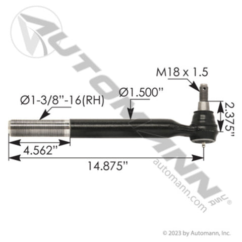 Automann 462.ES9563R Tie Rod End RH Chevrolet-GM