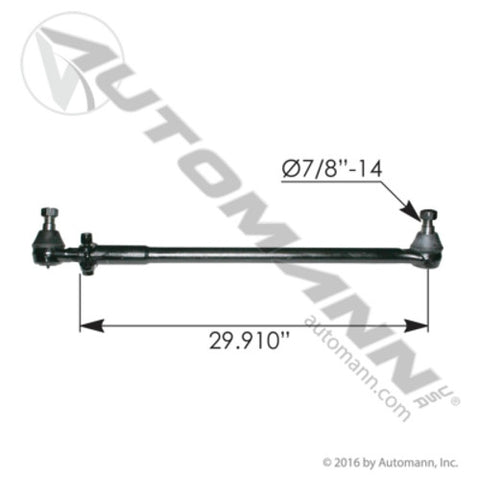 Automann 463.DS1299A Drag Link 34.700in C to C IHC