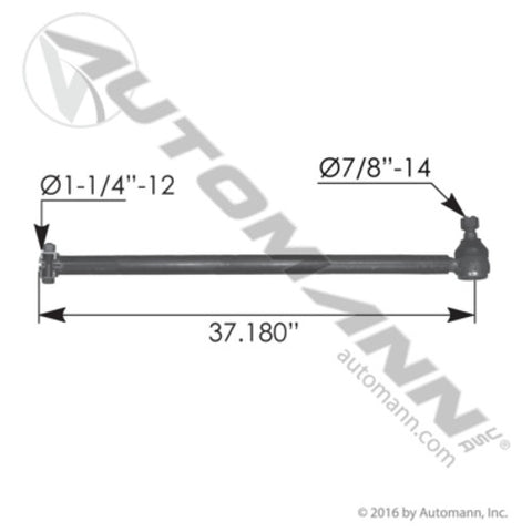Automann 463.DS1313 Drag Link 37.180in C to C Mack