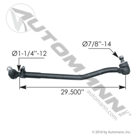 Automann 463.DS1336 Drag Link 31.300in C to C Freightliner