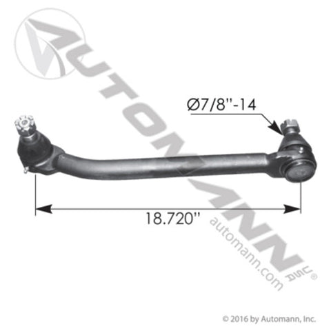 Automann 463.DS1340 Drag Link 18.720in C to C Freightliner