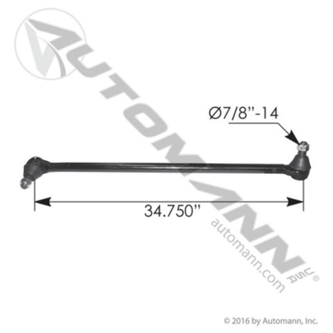 Automann 463.DS1344 Drag Link 34.620in C to C Freightliner