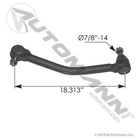Automann 463.DS1447 Drag Link 18.307in C to C Sterling