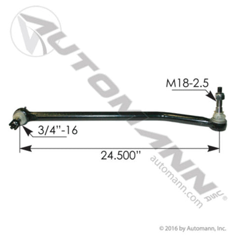 Automann 463.DS2255 Drag Link 24.500in C to C Chevrolet/GM