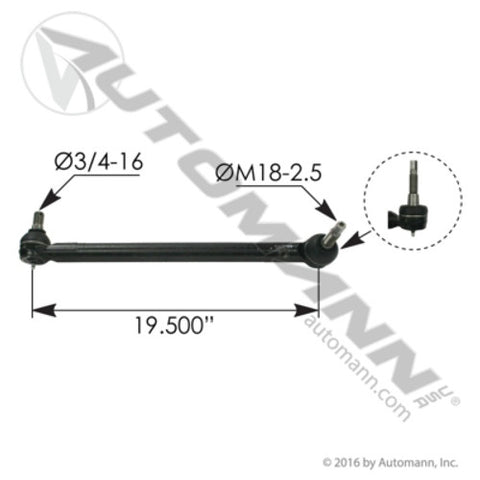 Automann 463.DS2269 Drag Link 19.500in C to C Chevrolet/GM