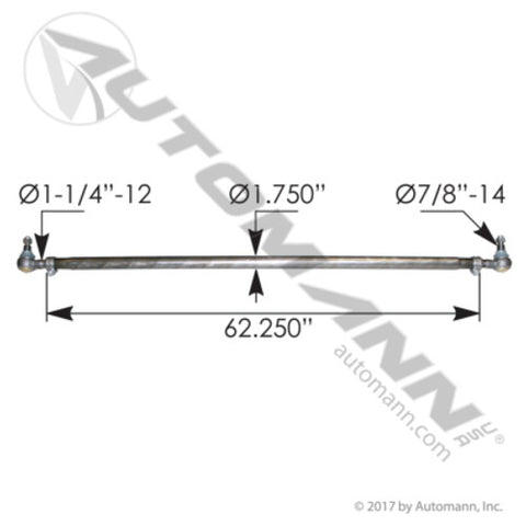 Automann 463.DS3138 Cross Tube Assembly Meritor