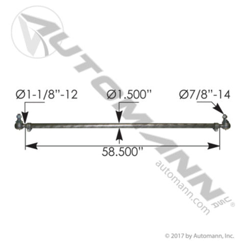 Automann 463.DS3156 Cross Tube Assembly Meritor
