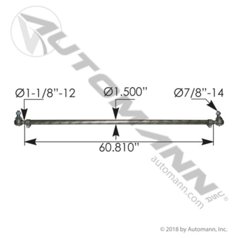 Automann 463.DS3158 Cross Tube Assembly Meritor