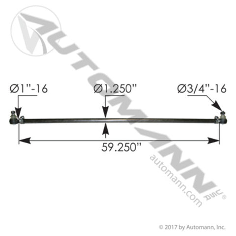 Automann 463.DS3178 Cross Tube Assembly Meritor