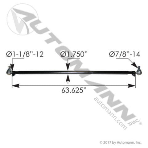 Automann 463.DS4602 Cross Tube Assembly Freightliner