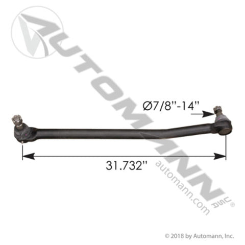 Automann 463.DS4614 Drag Link 31.732in C to C Freightliner