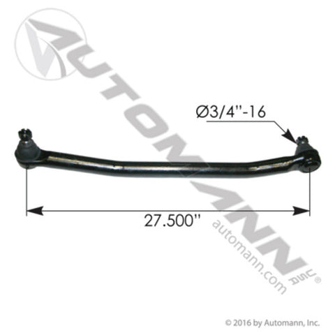Automann 463.DS4626 Drag Link 27.500in C to C Freightliner