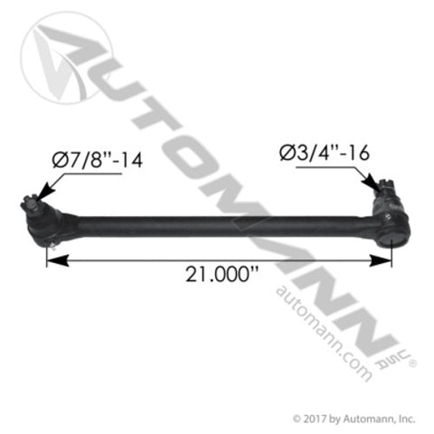 Automann 463.DS4647 Drag Link 21.000in C to C Freightliner