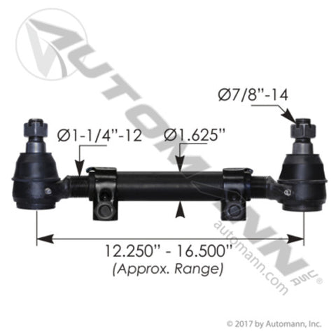 Automann 463.DS4650 Drag Link Adjustable Freightliner