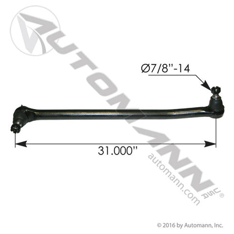 Automann 463.DS4664 Drag Link 31.000in C to C Freightliner