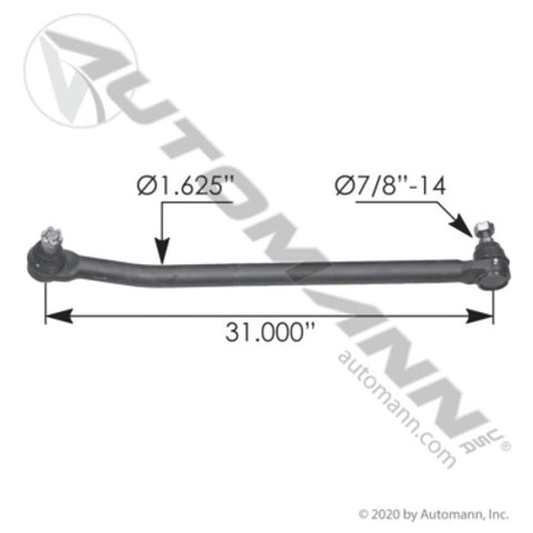 Automann 463.DS5932 Drag Link 31.000in C to C Kenworth