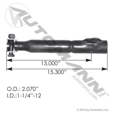 Automann 463.DS6206 Drag Link 15.300in E to E Mack