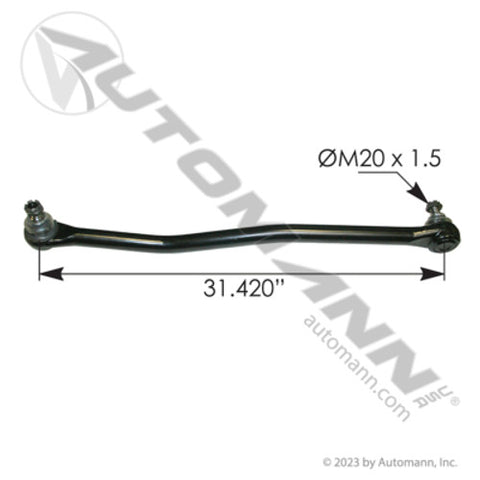 Automann 463.DS6282 Drag Link 31.420in C to C Mack
