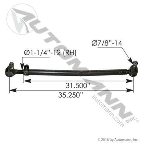 Automann 463.DS7506 Drag Link Peterbilt
