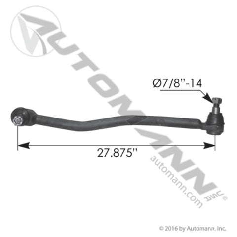 Automann 463.DS7538 Drag Link 27.875in C to C Peterbilt