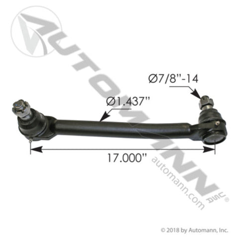 Automann 463.DS7562 Drag Link 17.00in C to C LH Peterbilt