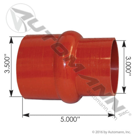 Automann 561.14060 Hump Hose Reducer Hot Side 3.5"-3.0" ID