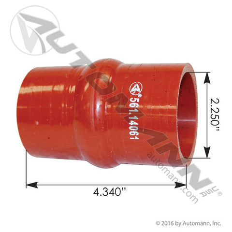 Automann 561.14061 Coolant Hump Hose Hot Side 2.25" x 4.34"