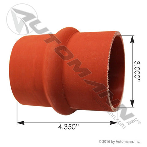 Automann 561.14142 Coolant Hump Hose Hot Side 3" x 4.35"