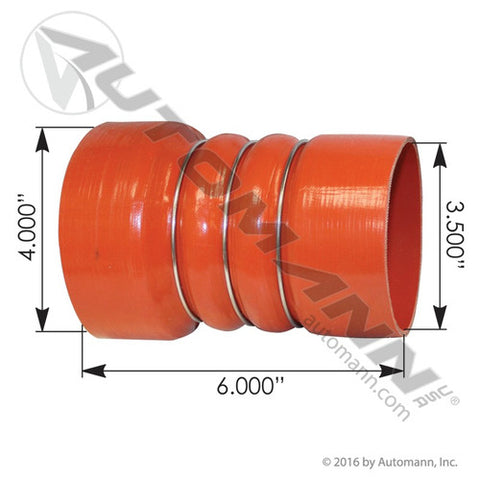 Automann 561.15350400 CAC Reducer Hose Hot Side 4"-3.5" ID