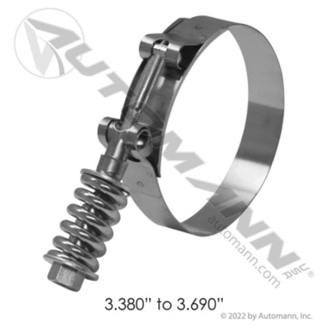 Automann 561.230338 HD T-Bolt Clamp 3.38in to 3.69in
