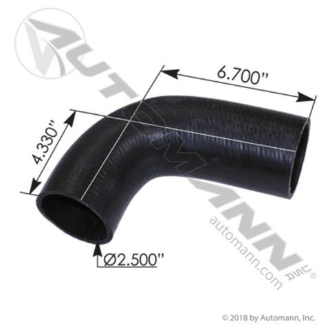 Automann 561.46123 Radiator Elbow 90Deg Freightliner 2.5"ID