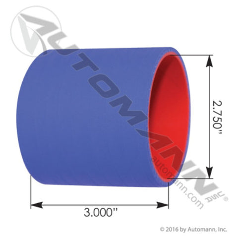 Automann 561.46235 Water Pump Hose Detroit Diesel 2.75"x 3"