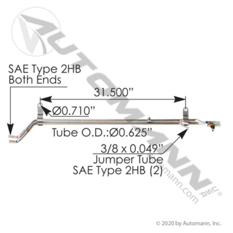 Automann 561.46343 Tube Heater Manifold Assy Freightliner
