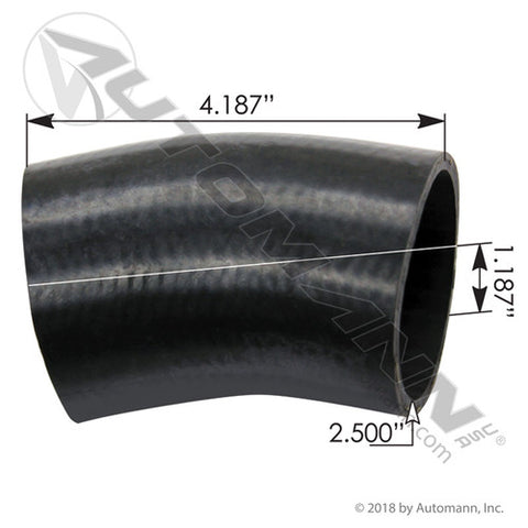 Automann 561.46511 ECR Hose Radiator Freightliner 2.5"x4.2"