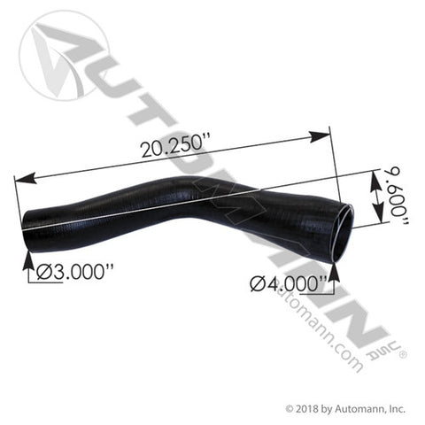 Automann 561.46530 CAC Hose LH M2 C9 Freightliner  3"-4" ID