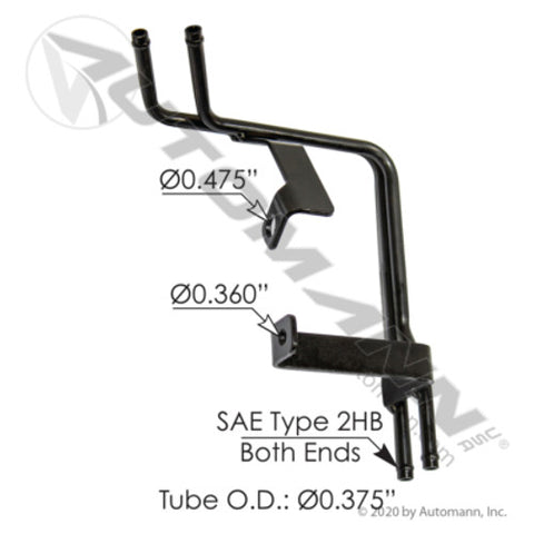 Automann 561.46710 Coolant Tube Freightliner
