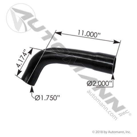 Automann 561.46901 Hose Upper Radiator Freightliner 2"-1.7"
