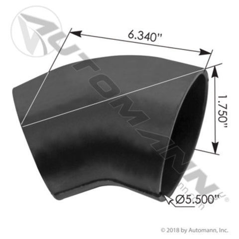 Automann 561.47776 Elbow Rubber 5.5in ID