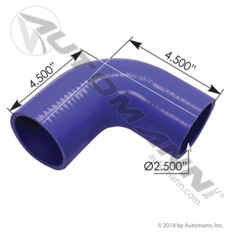Automann 561.75250 Coolant 90deg Elbow w/4ply Poly;2.5in ID