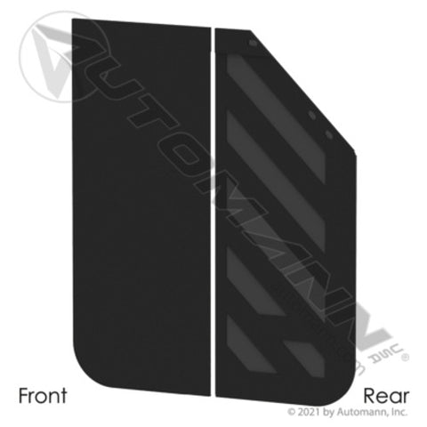 Automann 562.112430L Mud Flap Heavy Duty 45 Deg LH