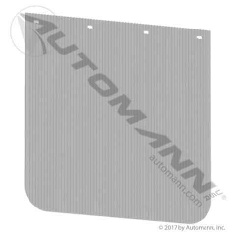 Automann 562.132424W White Poly Anti-Spray 24 x 24 x 0.34in