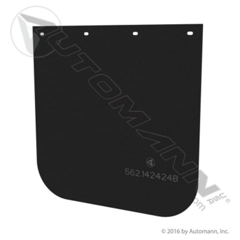 Automann 562.142424B Black Poly Smooth 24 x 24 x 0.17in