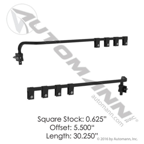 Automann 562.313 Bar Hanger Kit - Straight w/5in Offset