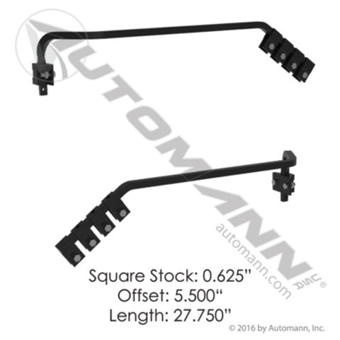 Automann 562.317 Bar Hanger Kit - Angled w/5.5in Offset