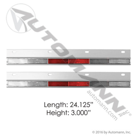 Automann 562.442 Conspicuity Reflector Plate Set Straight