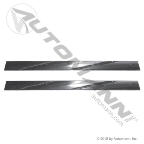 Automann 562.601-2BP Mud Flap Top Plate Set 24in Chrome Weld