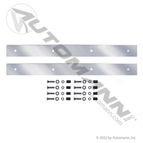 Automann 562.602-2BP Mud Flap Top Plate Set 24in Chrome Bolt