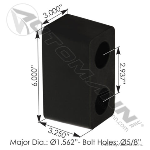 Automann 562.6177 Trailer Dock Bumper